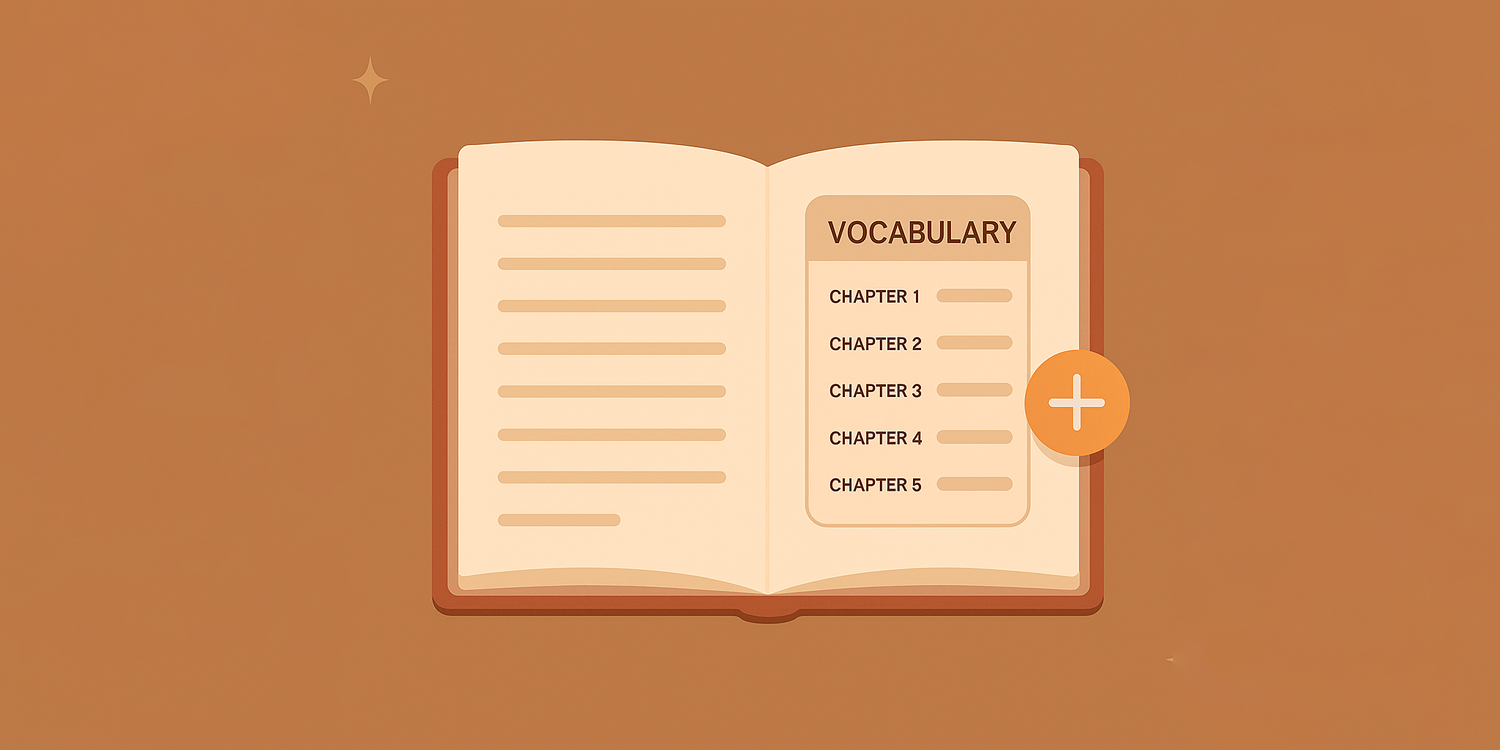 Build vocabulary books
